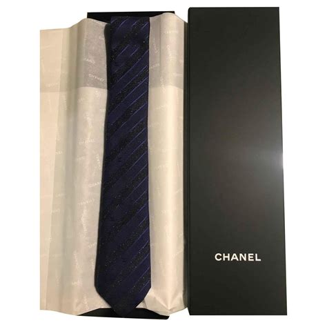 chanel silk tie|designer ties by Chanel.